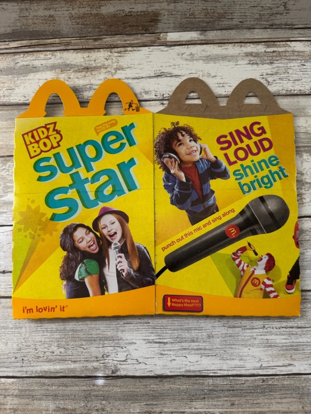 McDonald's 2009 Happy Meal 3 Different Boxes & 2004 Stepometer In Package